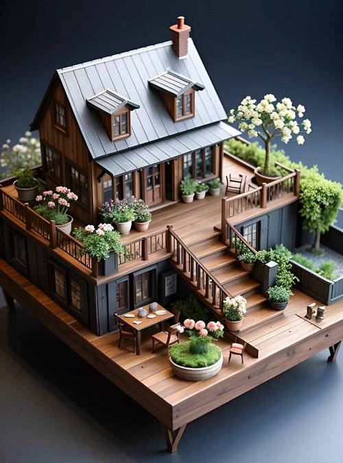 图文并茂:手把手教你制作苔藓小屋微景观的构图和制作方法